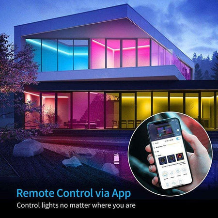 RGB LED Strip 220V 240V 60LEDs/m WiFi Tuya APP LED controller with 24key Remote — view 7 — House of LEDs UK