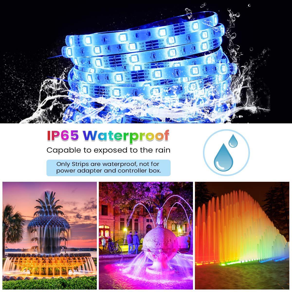 RGB LED Strip 24V 10 Metre One Length IP65 Waterproof 60LED/m with WIFI App Control to work with Google & Alexa Kit — view 12 — House of LEDs UK