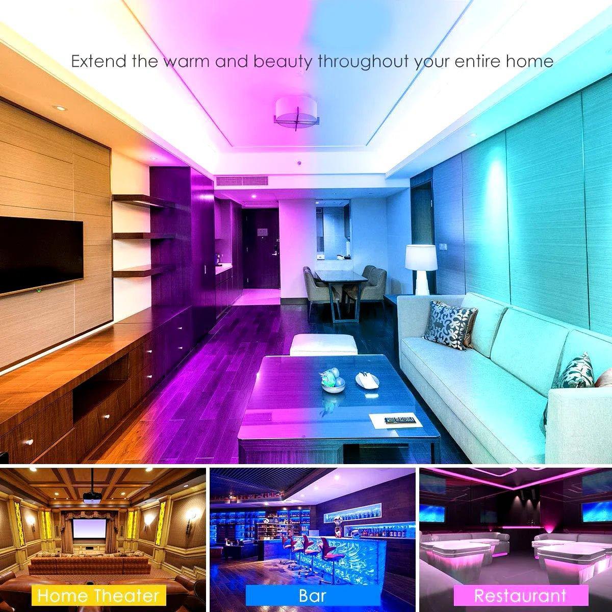 RGB LED Strip 5050 12V WiFi Control RGB LED Strip IP67 Waterproof 300LEDs 5m Full Kit Compatible with Alexa and Google Home — view 11 — House of LEDs UK