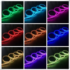 RGB LED Strip 5050 220V 240V 144LEDs/m IP65 Dimmable with Remote - House of LEDS