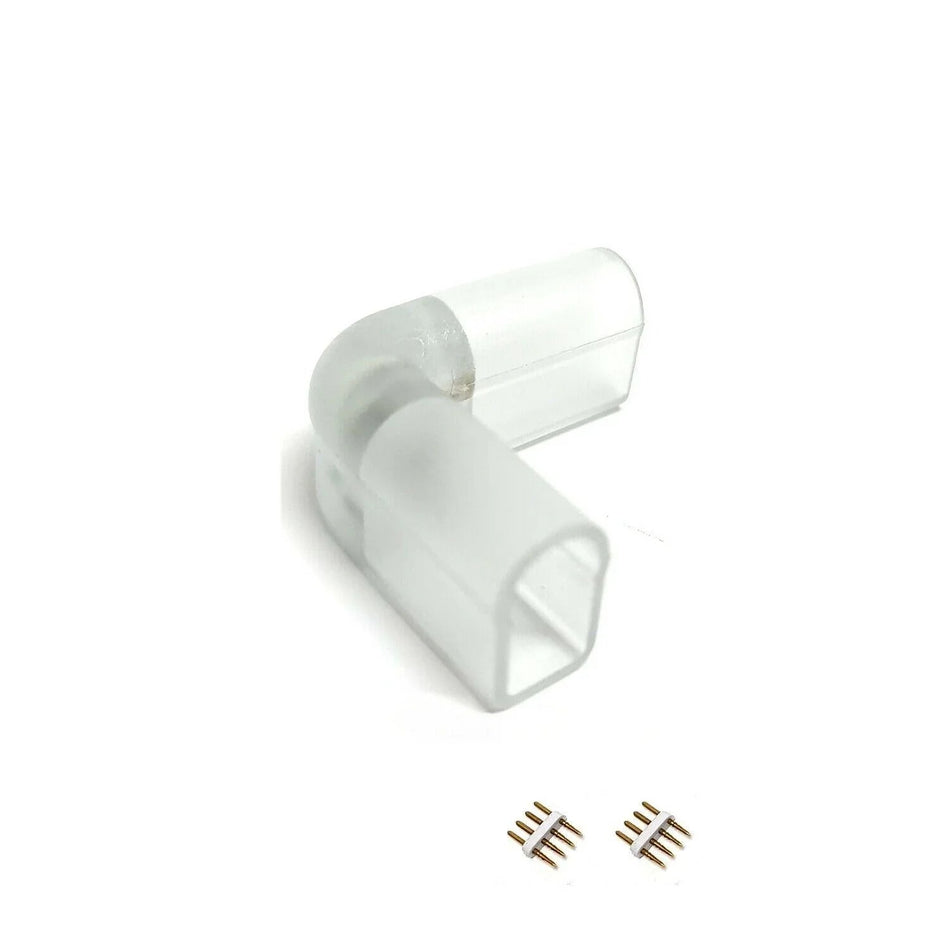 RGB LED Strip 60 LEDs/m 220V 240V Accessories 4pin T/ L/ Corner Straight Connector — view 3 — House of LEDs UK