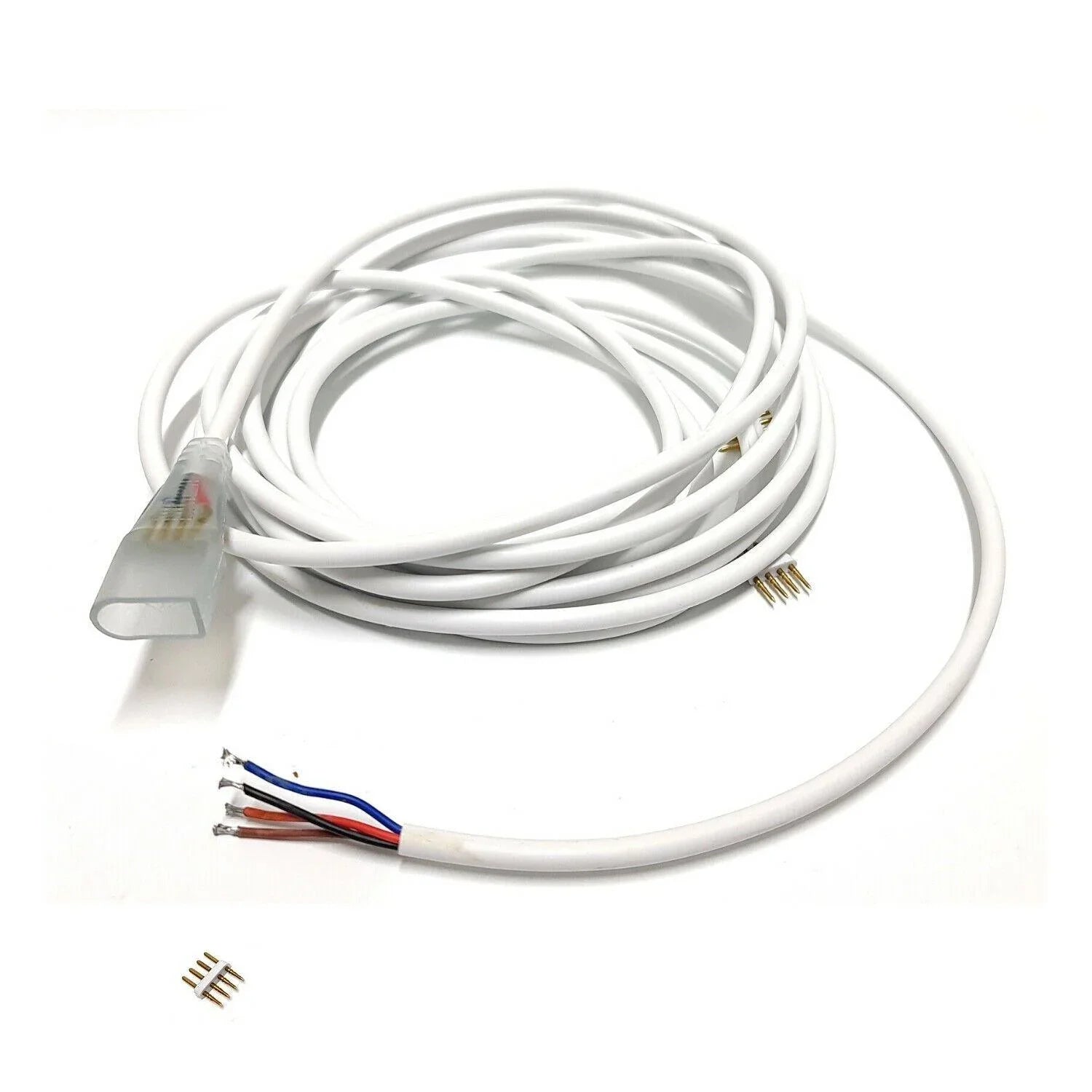 RGB LED Strip 60 LEDs/m 220V 240V Accessories 4pin T/ L/ Corner Straight Connector — view 2 — House of LEDs UK