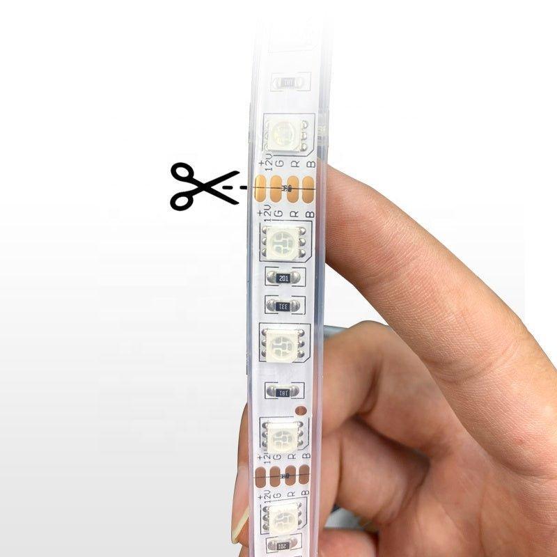 RGB LED Strip DC 12V 5050 IP65 Waterproof 60LED/m 5 Metre — view 6 — House of LEDs UK