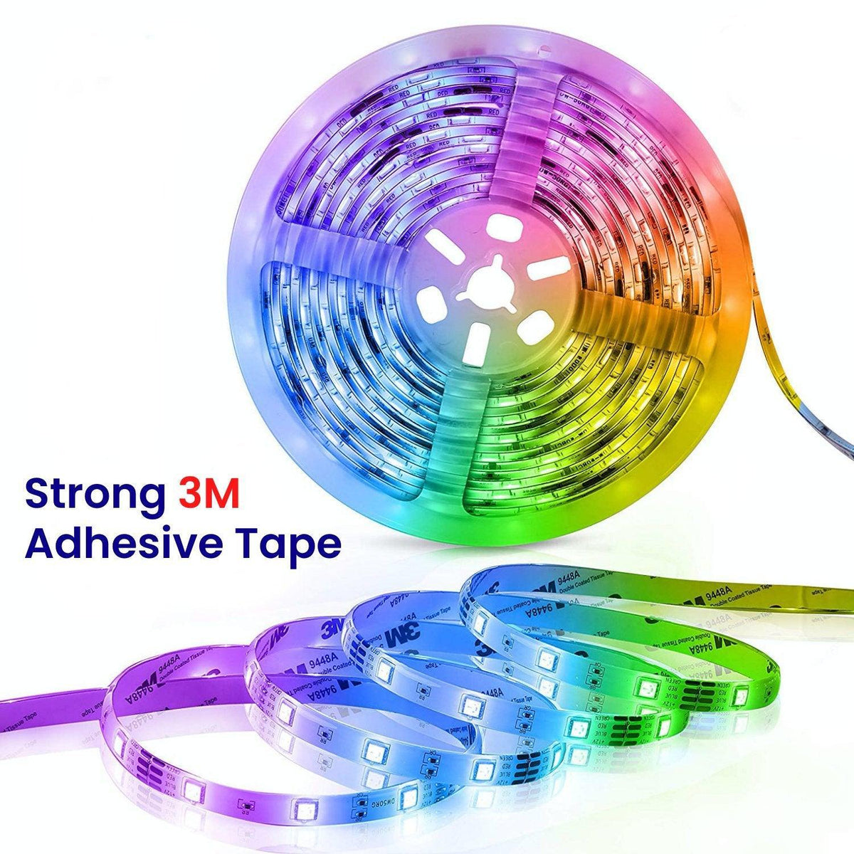 RGB LED Strip with Remote 24V 10 Metre One Length 5050 IP65 60LED/m Full Kit — view 9 — House of LEDs UK