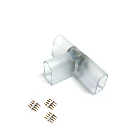 RGB Neon Flex 10x18mm 220V 240V Accessories 4pin T/ L/ Corner Straight Connector — view 4 — House of LEDs UK