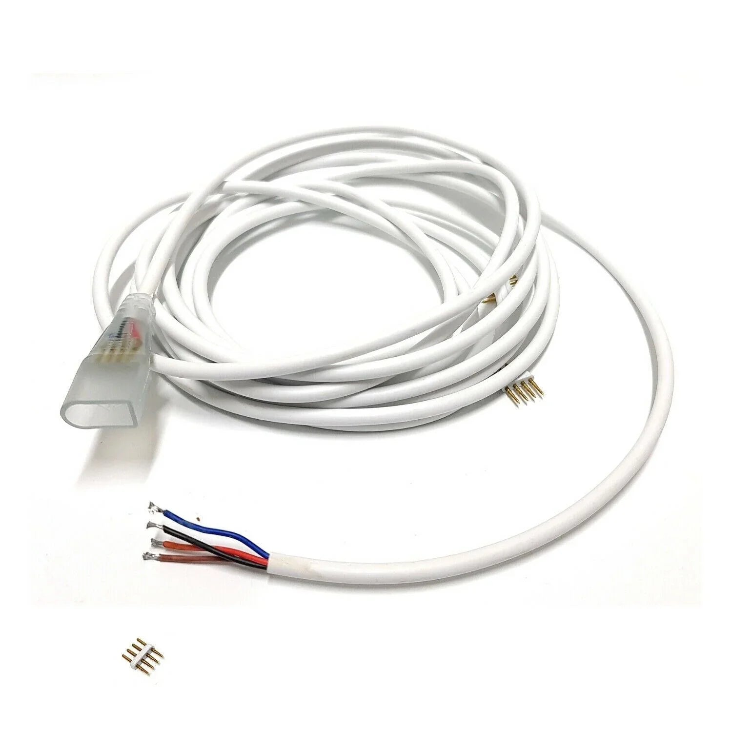 RGB Neon Flex 10x18mm 220V 240V Accessories 4pin T/ L/ Corner Straight Connector — view 2 — House of LEDs UK