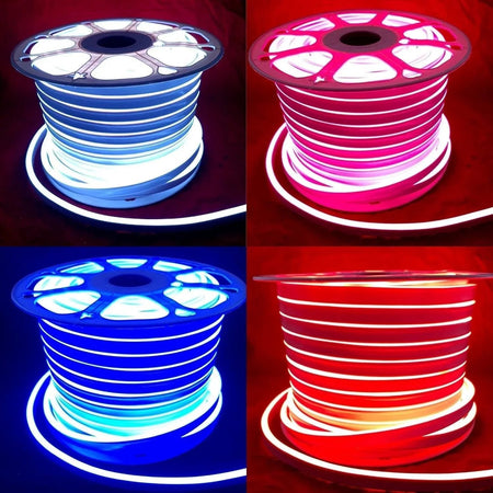 RGB Neon Flex 220V 240V 10x20mm Flat Shape IP65 Dimmable with Remote Kit — view 5 — House of LEDs UK