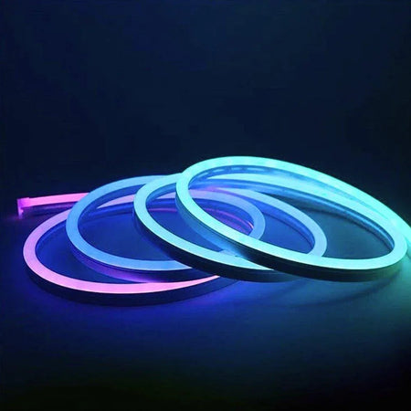 RGB Neon Flex 24V 10x20mm IP68 Waterproof 12.5cm Cut — view 2 — House of LEDs UK