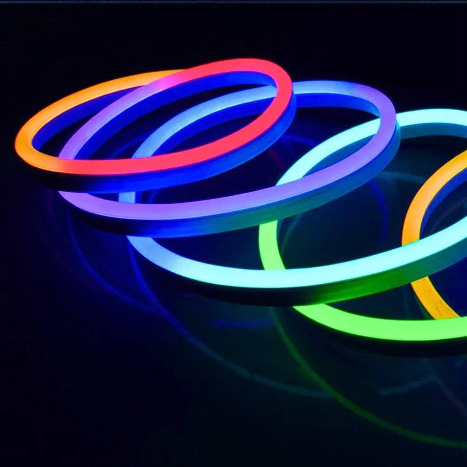 RGB Neon Flex 24V 10x20mm IP68 Waterproof 12.5cm Cut — House of LEDs UK