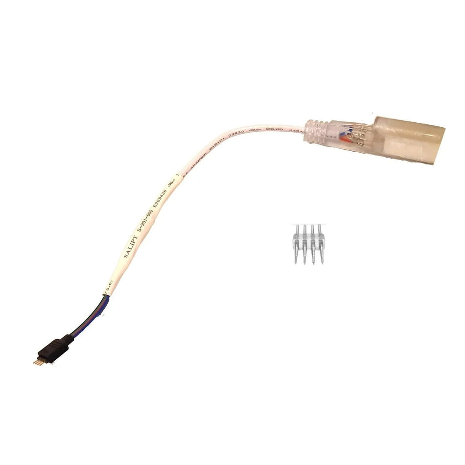 RGB Neon Flex DC 12V/ 24V 10x20mm 4 Pin Connector — House of LEDs UK