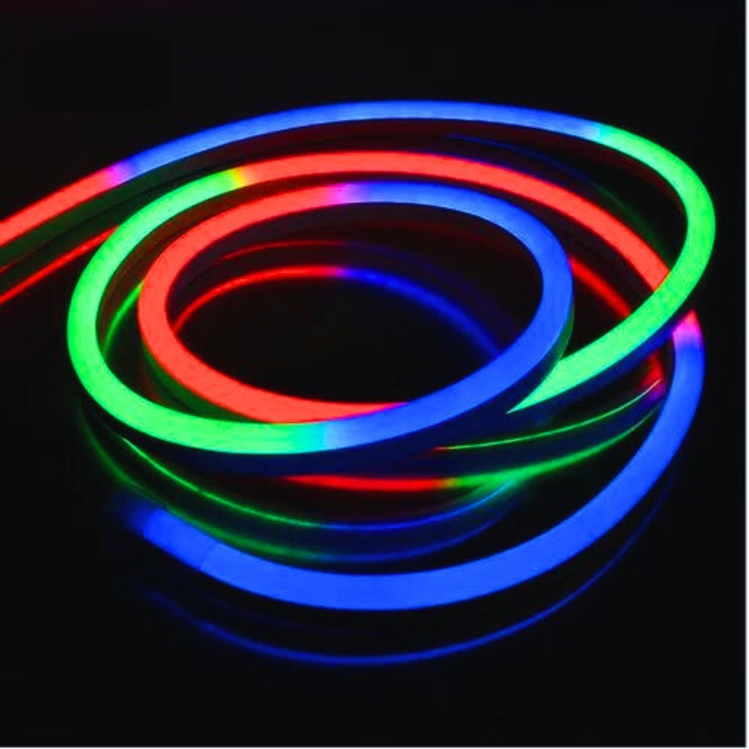 RGB Neon Flex Rope Light DC 24V 8x18mm IP65 Waterproof with Music Controller 10 Metre Kit - House of LEDS