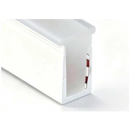 8x16mm neon flex solid silicone cross-section with the outer silicone layer and wider diffuser