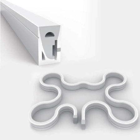 Silicone LED Neon Flex Diffuser Body for LED Strip 12x20mm — view 12 — House of LEDs UK