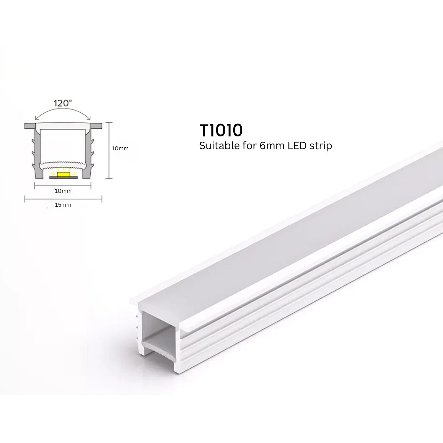 Silicone Neon Flex Cover Diffuser Flexible Bendable for LED Strip 10x10mm - House of LEDS