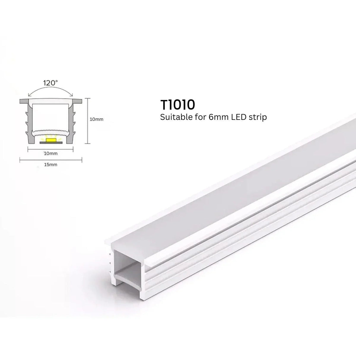 Silicone Neon Flex Cover Diffuser Flexible Bendable for LED Strip 10x10mm — House of LEDs UK