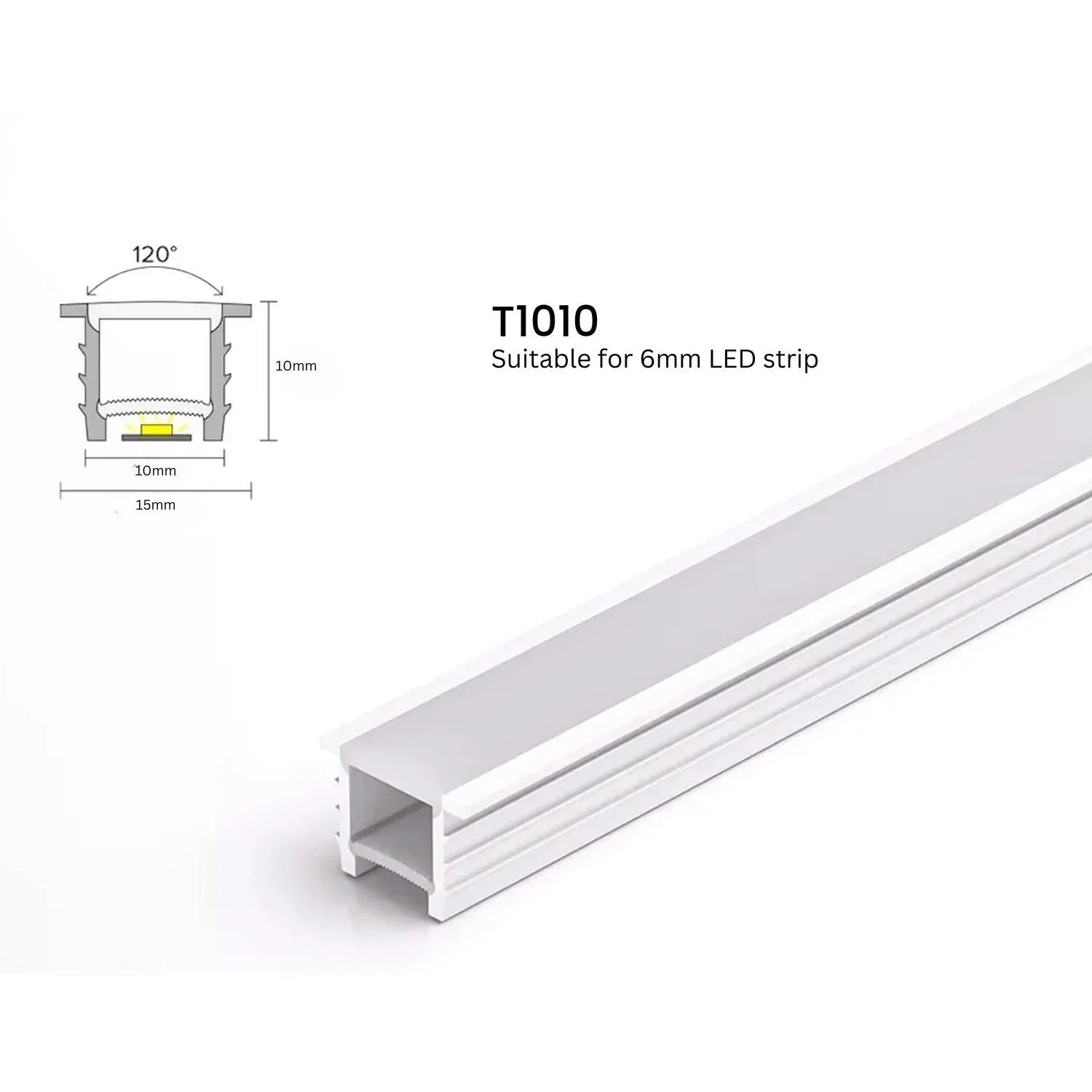 Silicone Neon Flex Cover Diffuser Flexible Bendable for LED Strip 10x10mm — House of LEDs UK