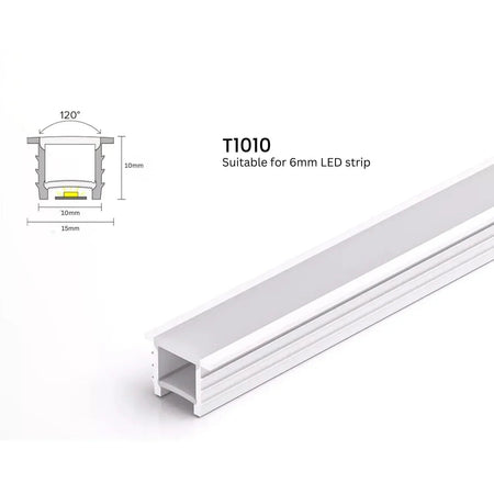Silicone Neon Flex Cover Diffuser Flexible Bendable for LED Strip 10x10mm — House of LEDs UK