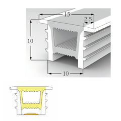 Silicone Neon Flex Cover Diffuser Flexible Bendable for LED Strip 10x10mm - House of LEDS