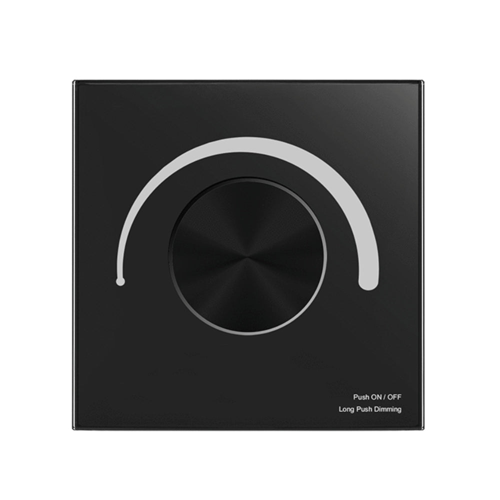 Skydance Rotary Panel WiFi Triac Dimmer TS-K(WT) BLACK — House of LEDs UK