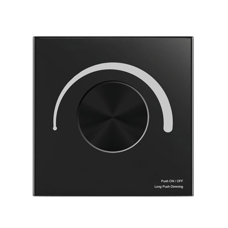 Skydance Rotary Panel WiFi Triac Dimmer TS-K(WT) BLACK — House of LEDs UK