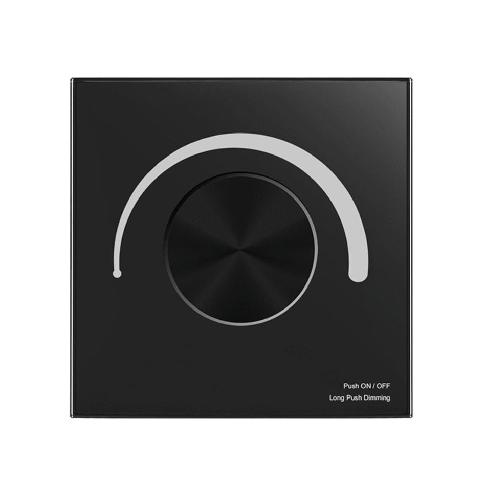 Skydance Rotary Panel WiFi Triac Dimmer TS-K(WT) BLACK — House of LEDs UK