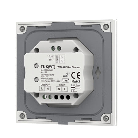 Skydance Rotary Panel WiFi Triac Dimmer TS-K (WT) — view 2 — House of LEDs UK