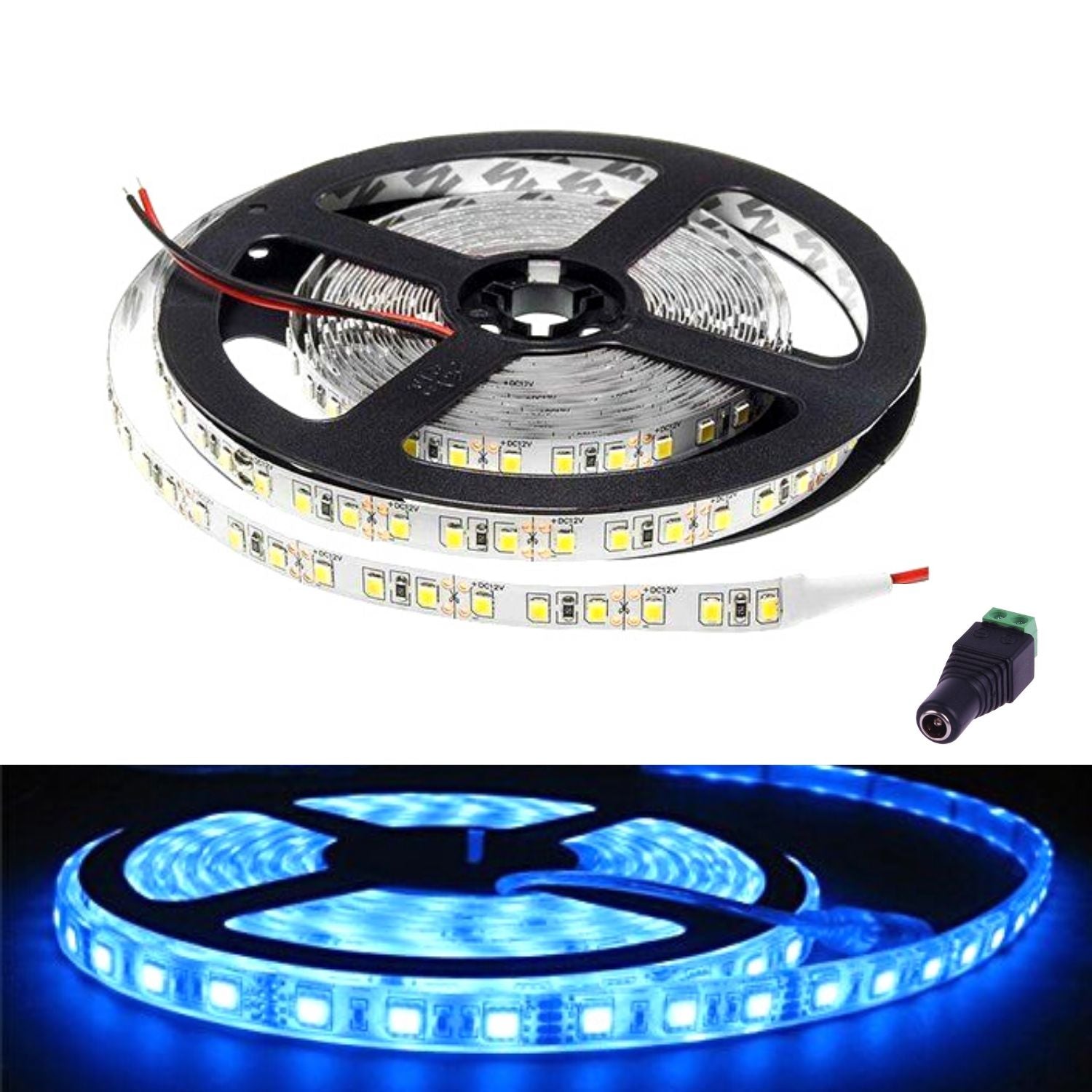 SMD5050 Blue LED Strip 12V IP65 Waterproof 60LED/m 5 metre - House of LEDS