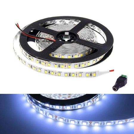 Cool White LED Strip 12V 5050 IP65 Waterproof 60LED/m 5 metre — view 2 — House of LEDs UK