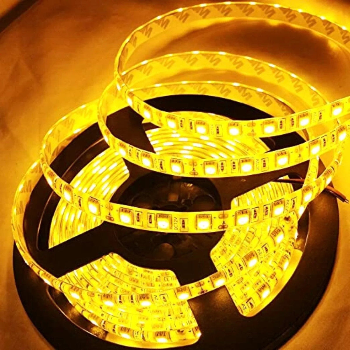 Yellow LED Strip 12V 5050 IP65 Waterproof 60LED/m 5 metre — view 2 — House of LEDs UK