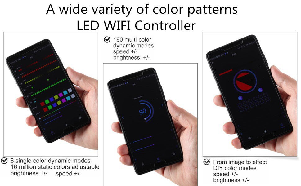 SP108E WiFi Controller DC 5V-24V for SK6812 SK6812-RGBW WS2812 WS2813 WS2811 AL2815 Digital Pixel Strip Light & Neon Flex - House of LEDS