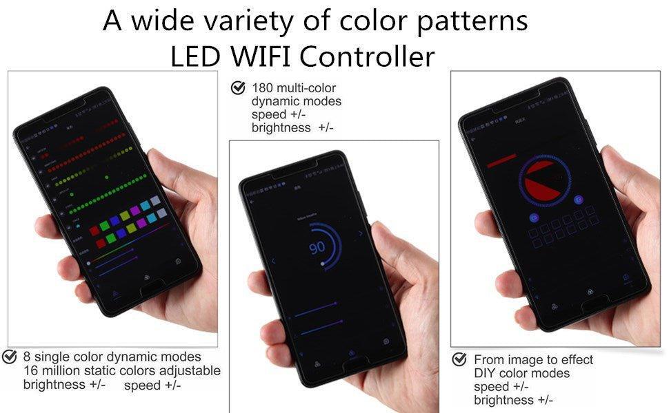 SP108E WiFi Controller DC 5V-24V for SK6812 SK6812-RGBW WS2812 WS2813 WS2811 AL2815 Digital Pixel Strip Light &  Neon Flex — view 9 — House of LEDs UK