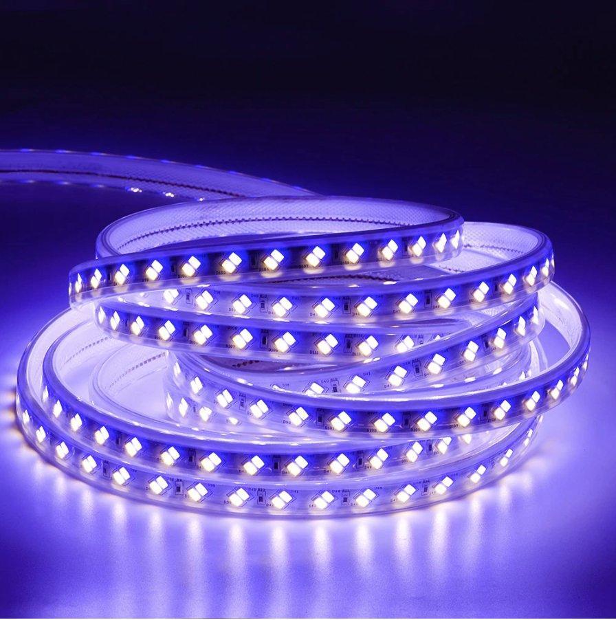 Tricolour LED Strip Light 220V 240V 5730 Warm White, Blue, Purple IP65 120LED/m Kit — view 3 — House of LEDs UK