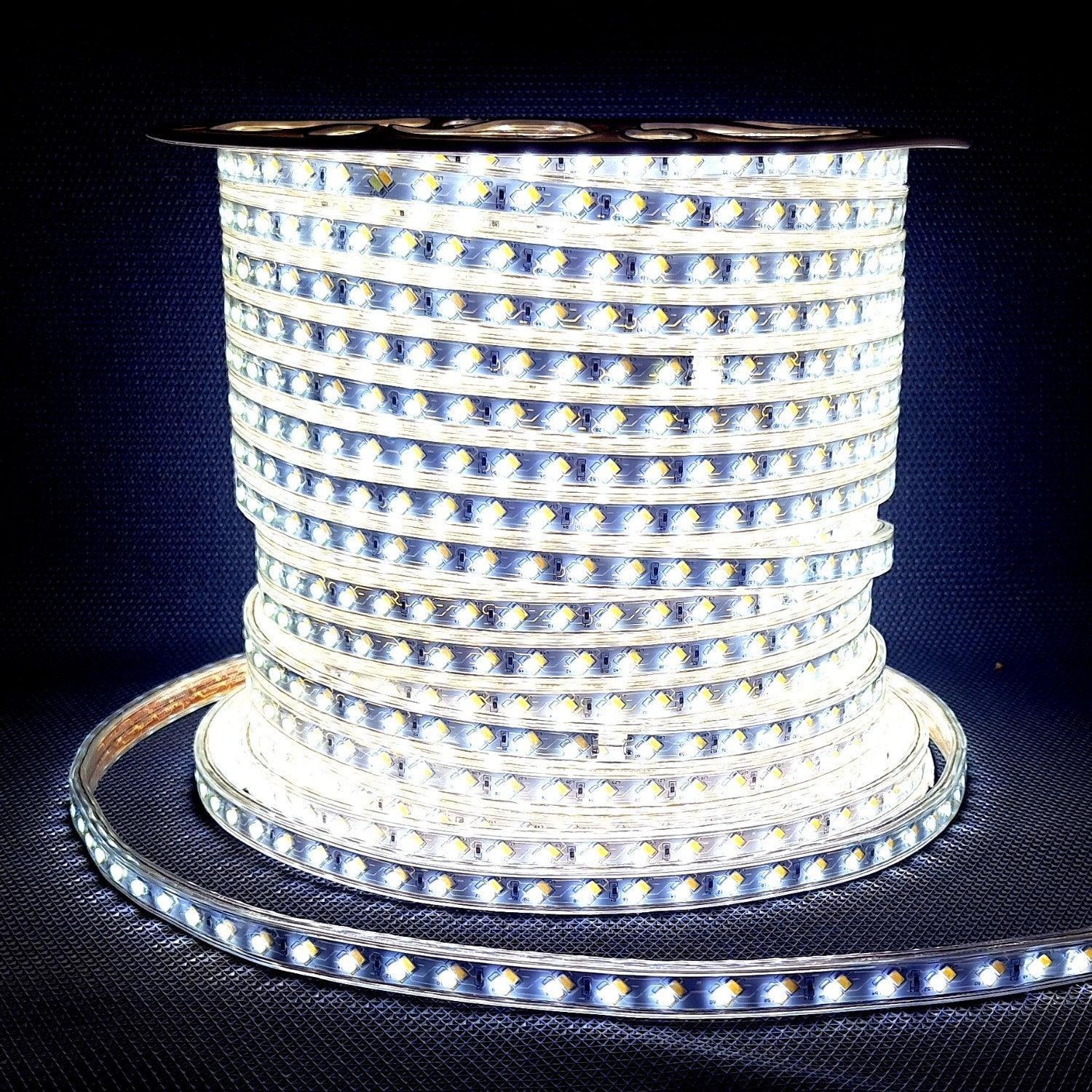 Tricolour LED Strip Light 220V 240V 5730 Warm White, Natural White, Cool White IP65 120LED/m Kit — view 7 — House of LEDs UK