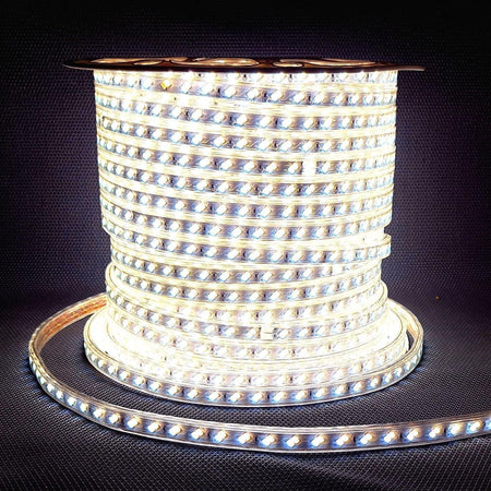 Tricolour LED Strip Light 220V 240V 5730 Warm White, Natural White, Cool White IP65 120LED/m Kit — view 8 — House of LEDs UK