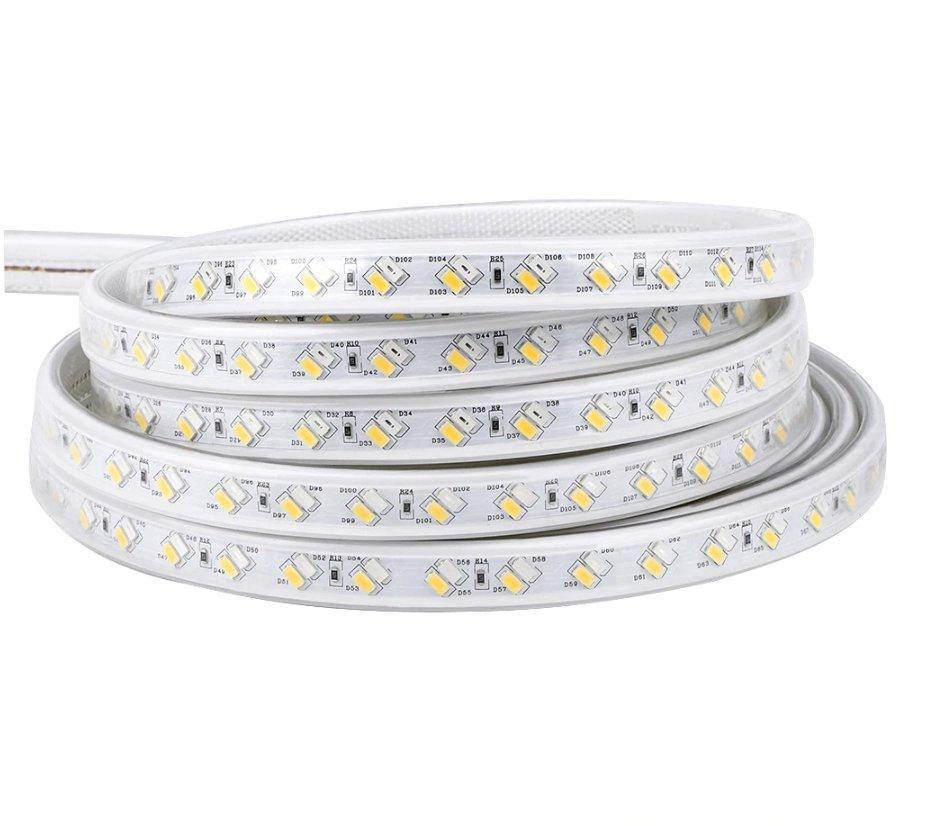 Tricolour LED Strip Light 220V 240V 5730 Warm White, Natural White, Cool White IP65 120LED/m Kit — view 4 — House of LEDs UK