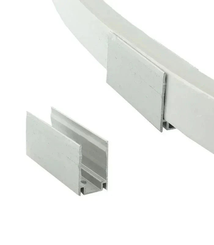 Single aluminium mounting clip intended for 15×15mm LED Neon Flex