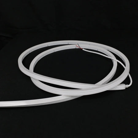 Unlit 15×15mm side-bend Neon Flex coil with end cap and cable