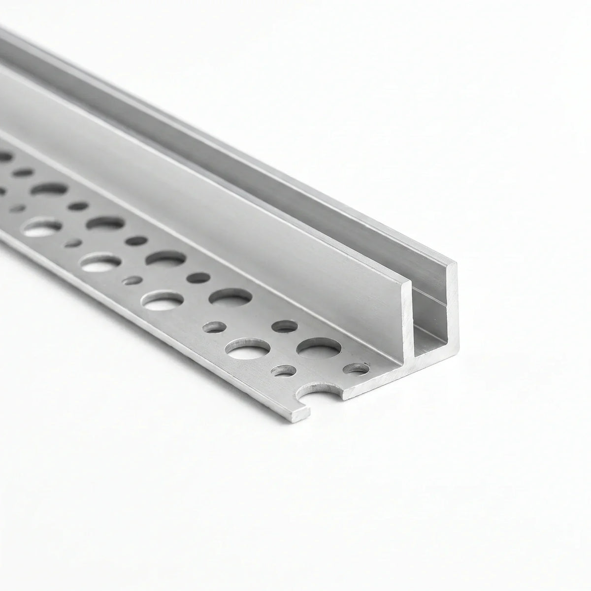 End view of the aluminium channel intended for 10×20mm Neon Flex