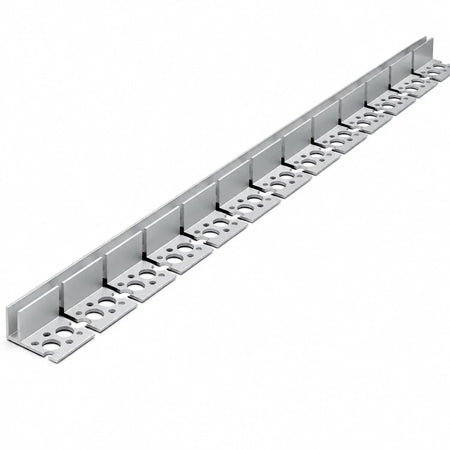 Long view of the segmented bendable tile-in profile for 10×10mm Neon Flex