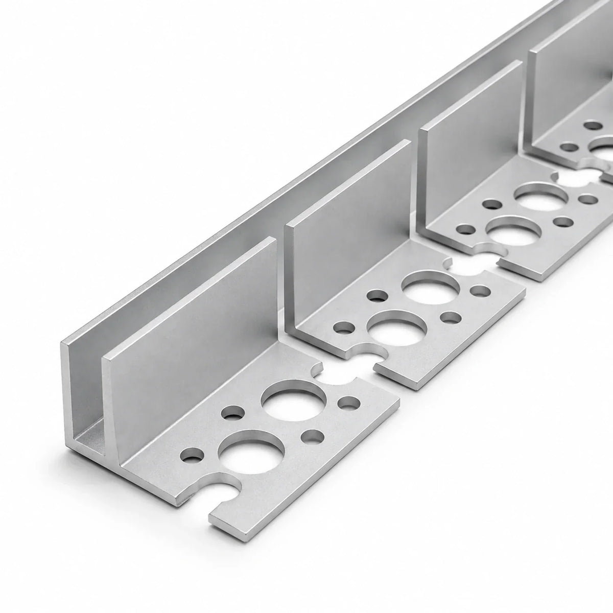 Close illustration of the bendable tile-in aluminium channel for 6×12mm Neon Flex