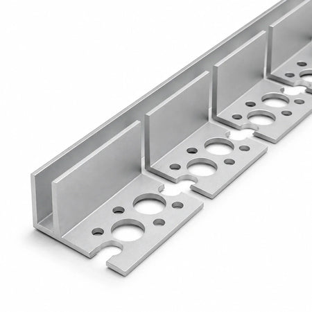 Close illustration of the bendable tile-in aluminium channel for 6×12mm Neon Flex