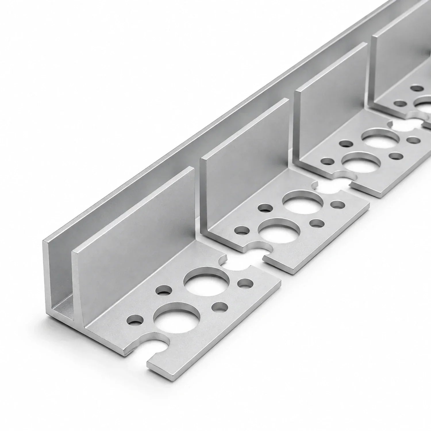 Close illustration of the bendable tile-in aluminium channel for 8×16mm Neon Flex