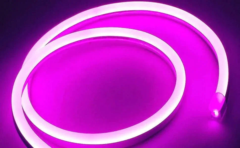 Pink LED Neon Flex 220V 240V 8x16mm 120LEDs/m IP65 Waterproof with UK Plug — view 6 — House of LEDs UK