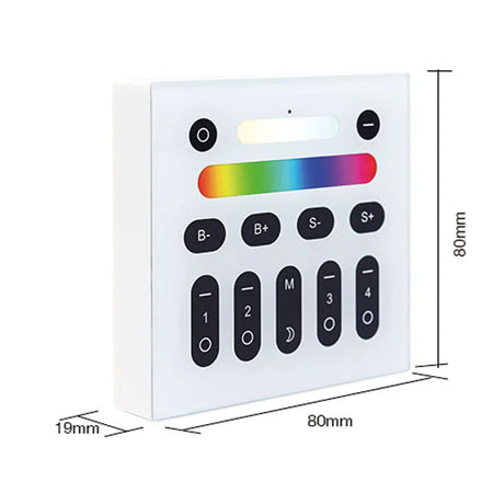 GLEDOPTO 2.4G Wall Switch Panel for RGB RGBW RGB-CCT lighting GL-W-003Z — view 2 — House of LEDs UK