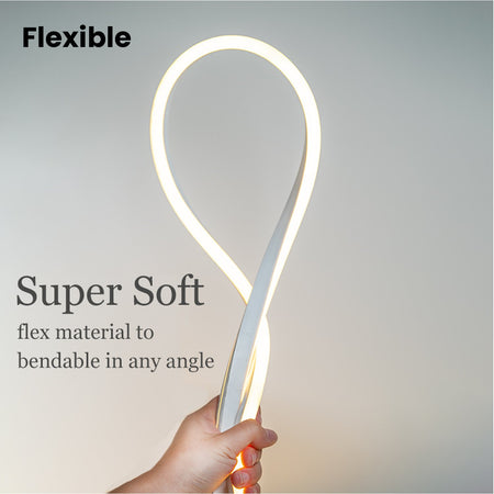 Warm White LED Neon Flex Double Side 220V 240V 120LED/m 8x16mm IP67 Waterproof Full Kit - House of LEDS