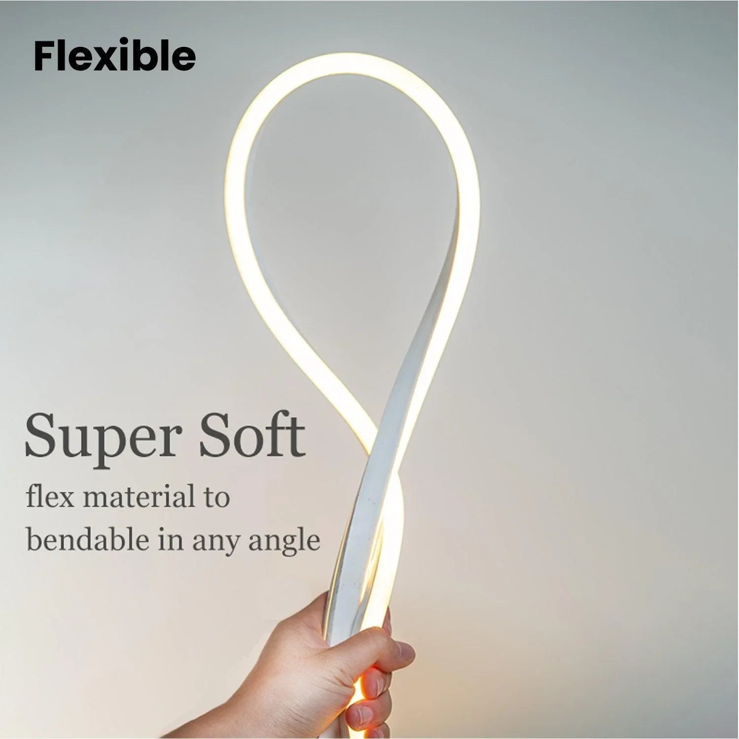 Warm White LED Neon Flex Double Side 220V 240V 120LED/m 8x16mm IP67 Waterproof Full Kit — view 9 — House of LEDs UK