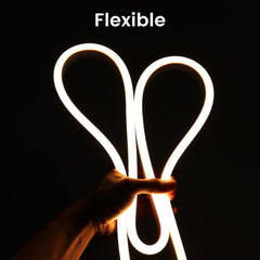 Warm White LED Neon Flex Wireless 8x16mm 120LEDs/m 220V 240V IP65 Waterproof Neon Flex with UK Plug - House of LEDS