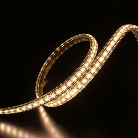 Warm White LED Strip Light 220V 240V 2835 IP65 Waterproof 120LED/m Full Kit — view 2 — House of LEDs UK