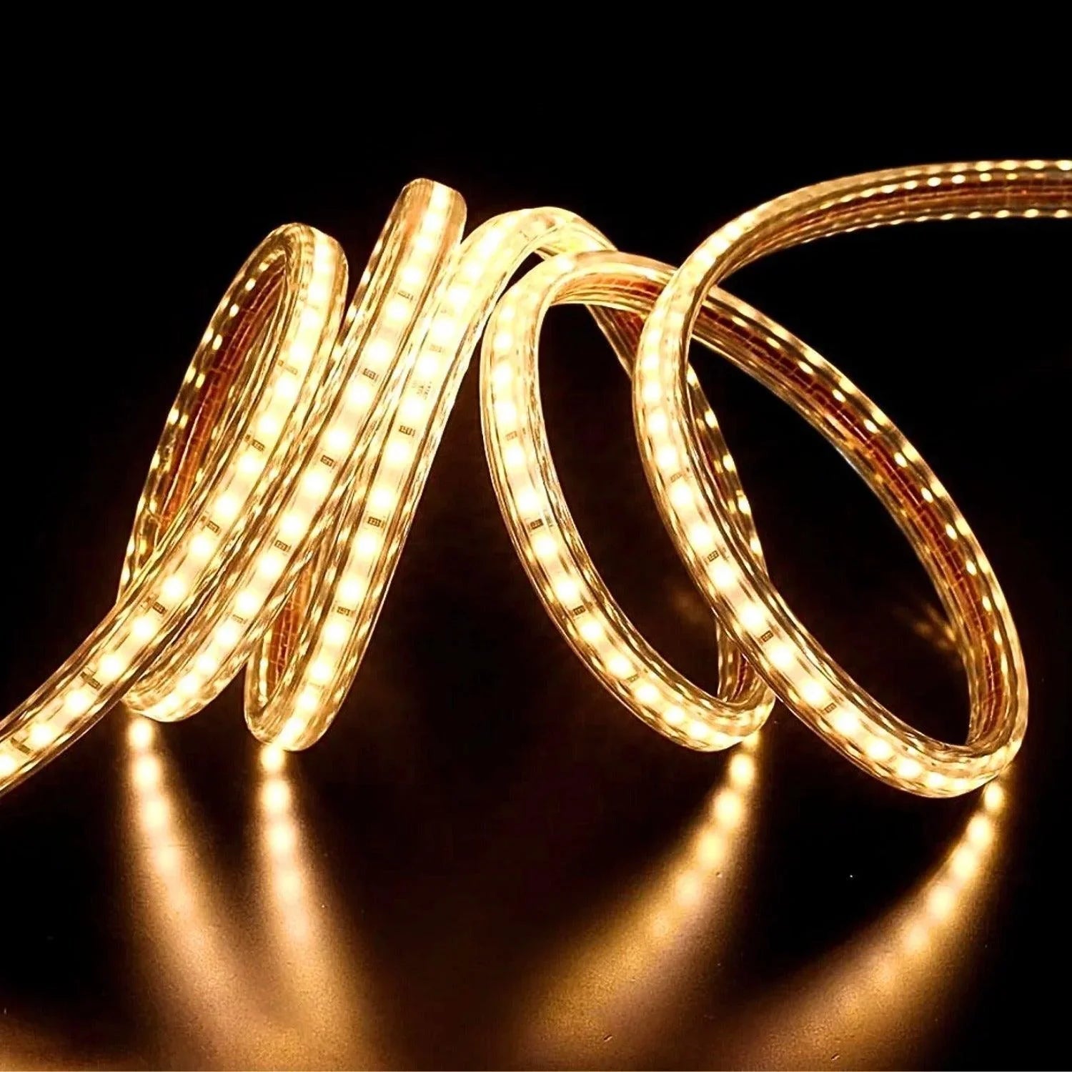 Warm White LED Strip Light 220V 240V 2835 IP65 Waterproof 120LED/m Full Kit — House of LEDs UK