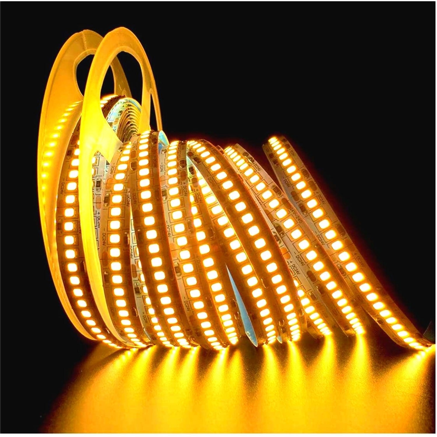 Warm White LED Strip Light 3000K 12V 240 LEDs/m 1200 LEDs IP20 Waterproof 5 Metre Strip - House of LEDS